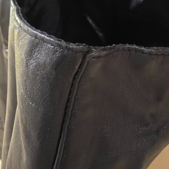 Vintage Modal New York Men's Black Genuine Leather Lined Vest w/ Pockets SZ XL - Picture 8 of 14